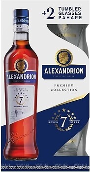 Фото Alexandrion 7 звезд 0.7 л + 2 бокала