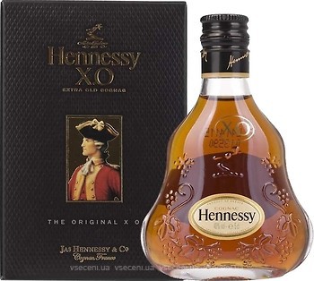 Фото Hennessy X.O. 20 лет выдержки 0.05 л в подарочной упаковке