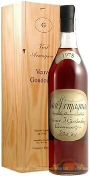 Фото Goudoulin Bas-Armagnac 1978 0.7 л в подарочной упаковке