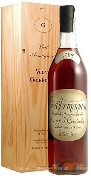 Фото Goudoulin Bas-Armagnac 1988 0.7 л в подарочной упаковке