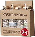 Фото Koskenkorva Original/Blueberry Juniper/Sauna Barrel/Lemon Lime Yarrow 4x 0.04 л в подарочной коробке