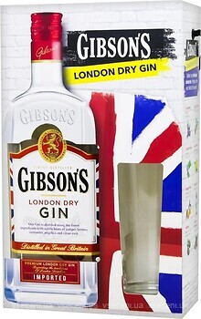 Фото Gibson's London Dry 0.7 л + бокал