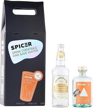 Фото Spicer Citrus Gin 0.5 л + Fentimans Tonic Water 0.5 л в подарочной упаковке