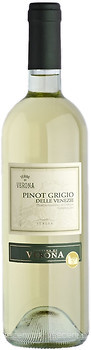 Фото Cantina di Verona Terre di Verona Pinot Grigio delle Venezie DOC белое сухое 0.75 л