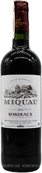 Фото De Mour Miquau Bordeaux 2016 красное сухое 0.75 л