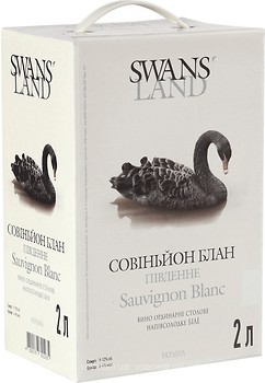 Фото Swans Land Совиньон Блан южное белое полусладкое 2 л