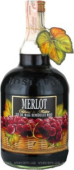 Фото Bostavan Merlot красное полусладкое 1 л