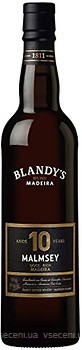 Фото Blandy's Madeira Malmsey Sweet 10 Years Old белое сладкое 0.5 л