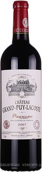 Фото Chateau Grand-Puy-Lacoste Pauillac 2007 красное сухое 0.75 л