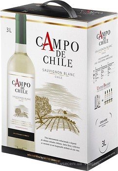 Фото Campo de Chile Sauvignon Blanc белое сухое 3 л