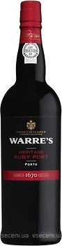 Фото Warre's Warrior Heritage Ruby Port красный сладкий 0.75 л