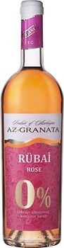 Фото Az-Granata Rubai Rose 0% розовое полусладкое безалкогольное 0.75 л