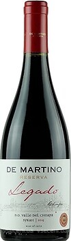 Фото De Martino Legado Syrah Reserva красное сухое 0.75 л