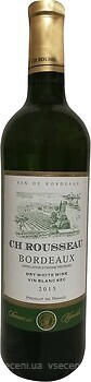 Фото CH Rousseau Bordeaux Blanc белое сухое 0.75 л