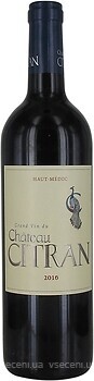 Фото Chateau Citran Haut-Medoc 2016 красное сухое 0.75 л