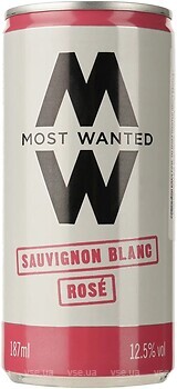 Фото Most Wanted Sauvignon Blanc Rose розовое сухое ж/б 0.187 л