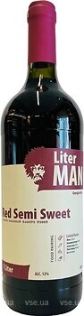 Фото Shilda Liter Man Red Semi Sweet красное полусладкое 1 л
