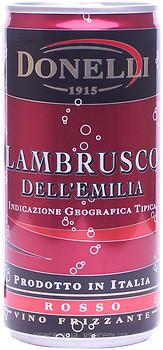 Donelli Lambrusco Emilia Red красное полусладкое 0.2 л