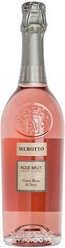 Фото Merotto Grani Rosa Di Nero Rose Brut розовое брют 0.75 л