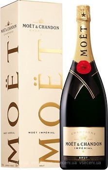 Фото Moet & Chandon Imperial Brut белое брют 1.5 л в упаковке