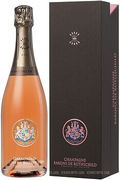 Фото Barons de Rothschild Rose Brut розовое брют 0.75 л в упаковке