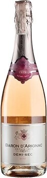 Фото Baron d'Arignac Rose Demi-Sec розовое полусухое 0.75 л