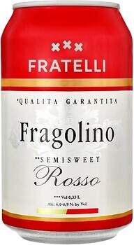 Фото Fratelli Fragolino Rosso красный полусладкий 0.33 л