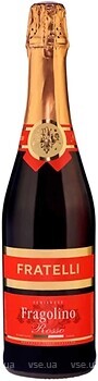 Фото Fratelli Fragolino Rosso Sparkling красное полусладкое 0.75 л