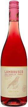 Фото Civ & Civ Lambrusco dell'Emilia Rosato Amabile розовое полусладкое 0.75 л