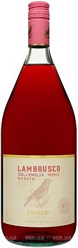 Фото Civ & Civ Lambrusco dell'Emilia Rosato Amabile розовое полусладкое 1.5 л