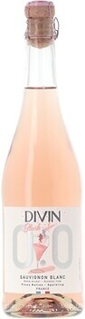 Фото Divin Sauvignon Blanc Rose розовое полусладкое 0.75 л