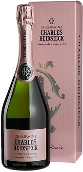 Фото Charles Heidsieck Rose Reserve розовое сухое 0.75 л в упаковке