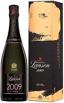 Фото Lanson Le Vintage 2009 Brut белое брют 0.75 л в упаковке