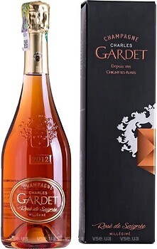 Фото Champagne Gardet Prestige Charles Rose de Saignee розовое брют 0.75 л в подарочной упаковке