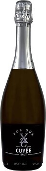 Фото For Due Brut Bianco Cuve белое сухое 0.75 л