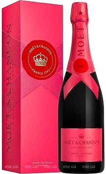 Фото Moet & Chandon Imperial Brut Rose 2025 розовое брют 0.75 л в подарочной упаковке