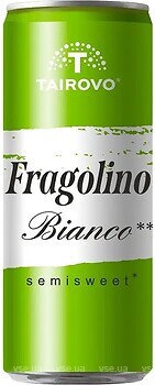 Фото Таирово Entre Fragolino Bianco белое сладкое 0.33 л