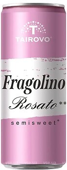 Фото Таирово Entre Fragolino Rosato розовое полусладкое 0.33 л