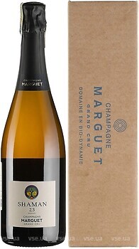 Фото Champagne Marguet Shaman 23 Grand Cru 2023 белое брют 0.75 л в упаковке