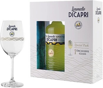 Фото Limoncello di Capri Ликер 32% 0.7 л + бокал