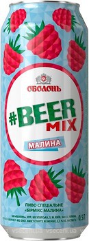 Фото Оболонь Beermix малина 2.0% ж/б 0.5 л