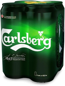 Фото Carlsberg Светлое 5% ж/б 4x0.5 л