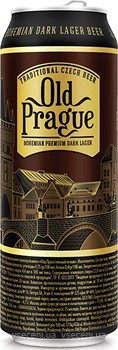 Фото Old Prague Bohemian Premium Dark Lager 4.4% ж/б 0.5 л