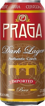 Фото Praga Dark Lager 4.5% ж/б 0.5 л