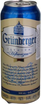 Фото Grunberger Hefeweizen 5% ж/б 0.5 л