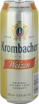 Фото Krombacher Weizen 5.3% ж/б 0.5 л