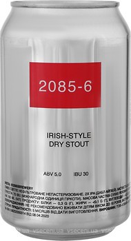 Фото 2085 6 Irish-Style Dry Stout 5% ж/б 0.33 л