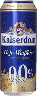 Фото Kaiserdom Hefe-Weissbier 0.0% ж/б 0.5 л