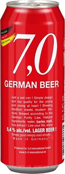 Фото 7.0 German Beer Lager 5.4% ж/б 0.5 л