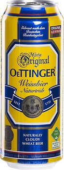 Фото Oettinger Weissbier 4.9% ж/б 0.5 л